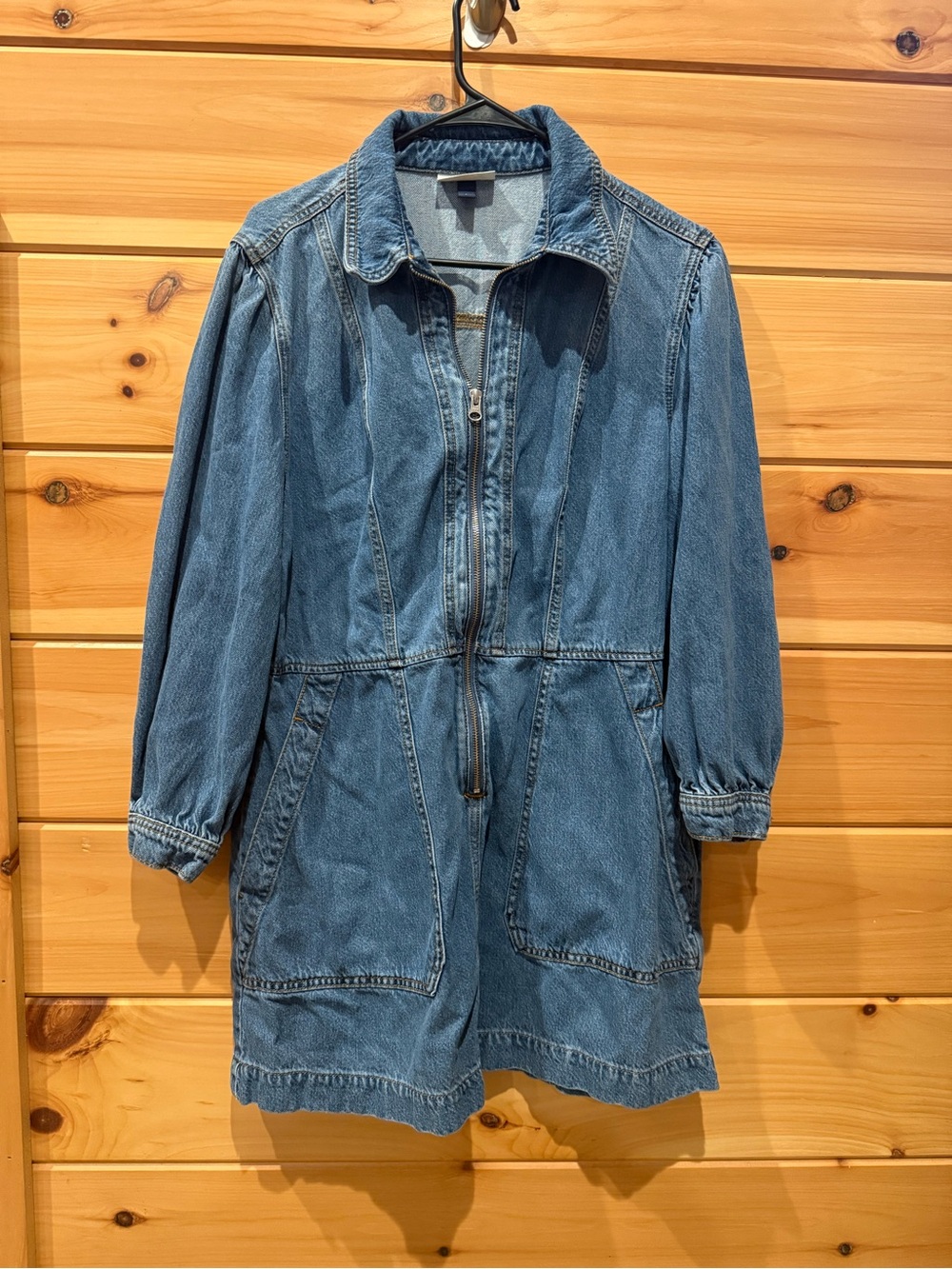 Universal Thread Denim Zip Front Mini Dress Size Large